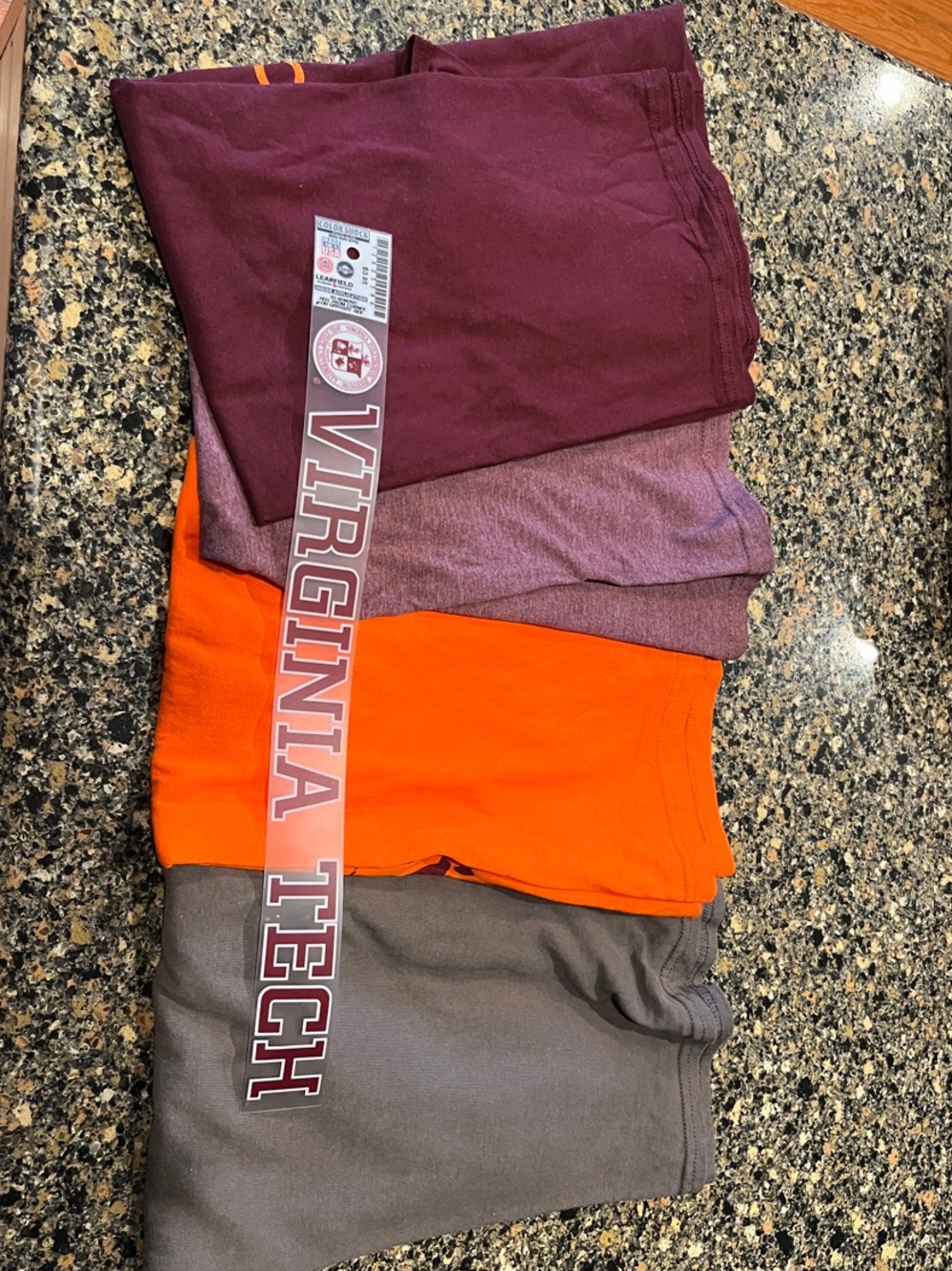 Virginia Tech Graphic Tee Bundle of 5 - Maroon, Orange, Gray - Picture 6 of 6